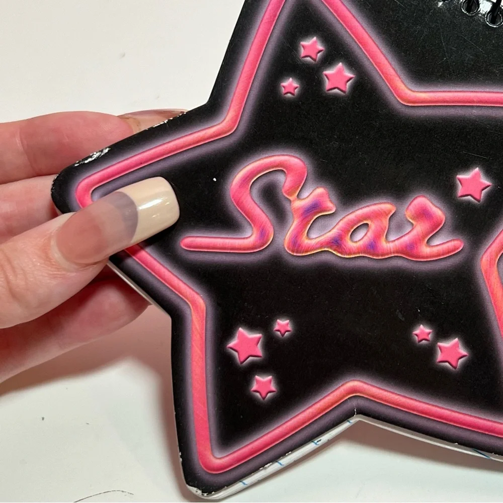 Vintage Y2K 2000s mcbling star notebook